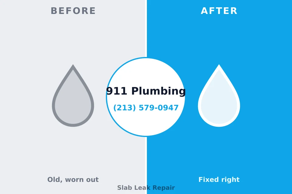 Before and after: plumbing company Palm Beach Shores, FL